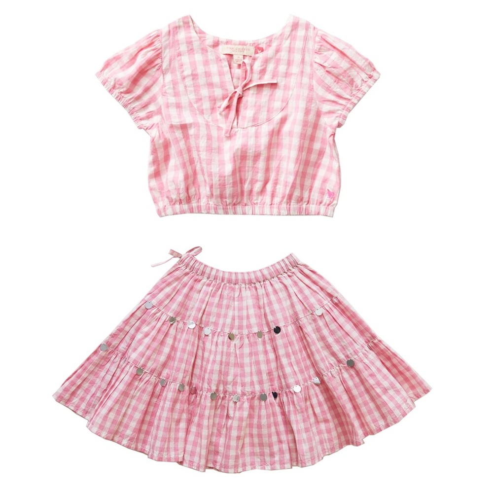Pink Chicken pink plaid sz 3
